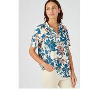 Damart - Tee-shirt en crêpe imprimé - Orange Imprimé Grandes Fleurs 34/36