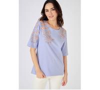 Damart - Tee-shirt imprimé placé floral - Lavande Clair 34/36