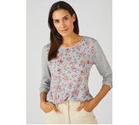 Damart - Tee-shirt maille chaude fleuri - Rose Fleuri 34/36