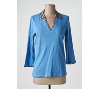damart tee-shirts et débardeurs femme de couleur bleu 34