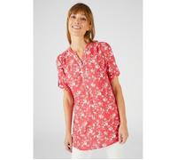 Damart - Tunique imprimé floral - Rouge Fleuri 40