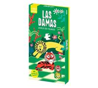 DAMAS. DUELO DE FELINOS. JUEGO DE MADERA