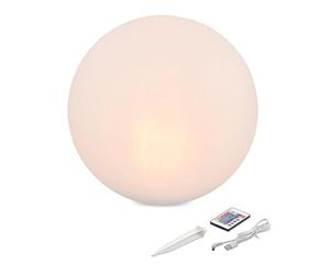 D'Ambiance Boule Solaire Lumina 50 CM Avec Télécommande à Infrarouge Et Usb-Ladeanschluss - 16 Couleurs de Lumière au Choix - Dauer- Et Socle Lumière en Alternance - Long D'Autonomie,Esotec 102893
