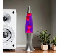 D'Ambiance Lava Lampe Mauve Rouge 40cm Incl. Source D'Éclaraige Rétro Angelina