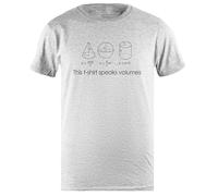 DAMBOTEE Cela en Dit Long Drôle De Jeu De Mots sur Les Mathématiques Et Les Sciences Geek T-Shirt À Col Rond en Coton Gris pour Hommes