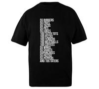 DAMBOTEE Commande Drive Thru - Je Pense Que Vous Devriez Partir T-Shirt Oversize en Coton Noir Unisexe Unisex Black Cotton Oversized T-Shirt