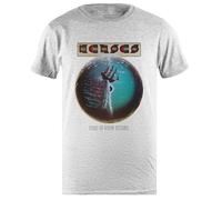 DAMBOTEE Retour Au Point De Connaissance du Kansas T-Shirt À Col Rond en Coton Gris pour Hommes