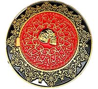 damdos Accessoire d'Halloween pour pièce de monnaie John Wick - Marqueur de serment de sang doré - Accessoire de cosplay Keanu Reeves (fabricant rouge)