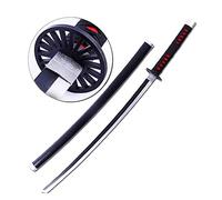 damdos Accessoire pour Halloween pour Demon of Slayer Cosplay Épée Mousse PU 80 cm Tomioka Giyuu Kamado Tanjirou Épée Cadeaux de Noël Anniversaire (Satoman Tanjiro)