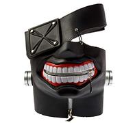 DAMDOS Anime Masks Cosplay Props Tokyo Ghoul Kaneki Masque - Adjustable Zipper Rubber Mask Halloween Props