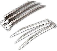 damdos Halloween Cosplay 2 pièces Une paire de griffes de X-men Wolverine Pattes de loup ABS Palstiques Cadeaux d'anniversaire Argent
