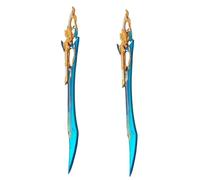 damdos Lot de 2 épées de cosplay pour hache Feixiao de 101,6 cm - Accessoires de déguisement - Cadeaux d'anniversaire, Épées Feixiao, 102 cm