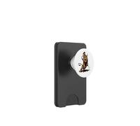 Dame avec Animal de Compagnie Lion PopSockets PopWallet pour MagSafe