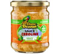 DAME BESSON - Sauce Créoline Douce - Aux Piments Végétariens · Sans Colorant · Sans Conservateur · Piments Antillais · Ne Pique Pas · Délicieux Assaisonnement - Le Pot de 21cl - Le Lot De 3