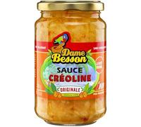 DAME BESSON - Sauce Créoline Saveur Authentique et Épicée pour Rehausser Vos Plats (Pot 320g) - Le Lot De 3