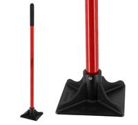 Dame carrée de maçon 20x20cm - Dameuse de Sol en acier - 5kg - Compactage sable, terre pour Niveler Le Sol, Poser Des Pavés