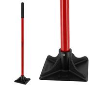 Dame carrée de maçon 20x20cm - Dameuse de Sol en acier - 5kg - Compactage sable, terre pour Niveler Le Sol, Poser Des Pavés