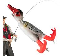 Dame de canard pour la pêche, leurre de pêche en pour le canard | Seigneur de canard avec une douce hélice Swimbait | Swimbait réaliste pour bar, truite, noir, mandarin