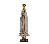 Dame de Fatima Sainte Figurine - Statue Religieuse, Vierge Marie Pèlerine | Sculpture Sacrée Idéale Tout au Long de la Dévotion pour Décoration, Prières et Collection Spirituelle Intérieur Extérieur