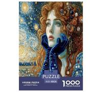 Dame du Ciel étoilé Puzzle 1000 Pièces pour Adultes Et Enfants Dès 14 Ans Jeu De Patience Et De Réflexion Divertissement Créatif Cadeau Classiques - Activité Familiale Parfaite 38x26cm/1000pcs