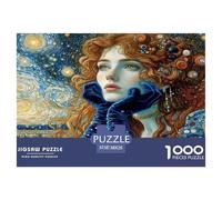 Dame du Ciel étoilé Puzzle De 1000 Pièces pour Adultes Et Enfants Dès 14 Ans Jeux De Défi Jouets Éducatifs Divertissement Créatif Cadeau Classiques - Activité Familiale Parfaite 38x26cm/1000pcs