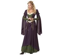 Dame En Attente Costume De Reine Médiévale Adulte