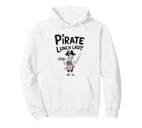 Dame Pirate Squelette Squelette Halloween déjeuner école Sweat à Capuche
