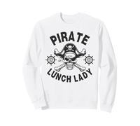 Dame Pirate Squelette Squelette Halloween déjeuner école Sweatshirt