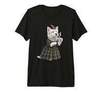 Dame Westie Tasse à café Motif Drapeau écossais T-Shirt Haut de Gamme