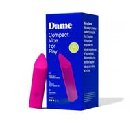 Dame Zig Vibromasseur Clitoridien | Mini Bullet Vibrant | USB-C Rechargeable | Étanche et Ergonomique | Pointe Souple et 3 Intensités pour Stimulation Délicate | Rose