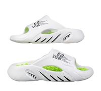 DAMEINV Chaussons Été Massage Massage Slanchers Siède Sandales Extérieures Intérieures Place Chaussures Décontractées Solides Sole Sole-blanc Vert-40-41