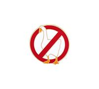 Damen Brosche Untitled Goose Game Big Goose Brooch Cartoon Niedliche Emaille-Weiß-Gans-Brosche Schalclip (B, One Size)