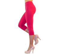 Damen Capri 3/4 Leggings YESET Mixtur Baumwolle Hose Taille Haute