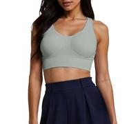 Damen-Sport-BH mit Rückenpolsterung für optimale Stoßdämpfung Hohen Tragekomfort bei Yoga Fitness Workouts (Green, M)