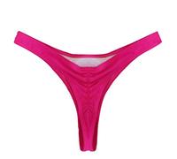 Damen V Schnitt Niedrige Taille Tanga Charmant Basilianer Hotpants Bikinihose Unterteile Sexy Chic Thong Bikini Unterteil Badehose String Bademode Badeshorts Schwimmhose Bikini Panty, rose, M