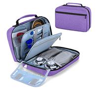 Damero Étui de Transport pour 2 Stéthoscopes, Étui Stéthoscope Portatif compatible avec le Stéthoscope 3M Littmann/ADC/Omron et Accessoires Infirmiers, Pourpre