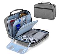 Damero Étui de Transport pour 2 Stéthoscopes, Étui Stéthoscope Portatif compatible avec le Stéthoscope 3M Littmann/ADC/Omron et Accessoires Infirmiers, Gris