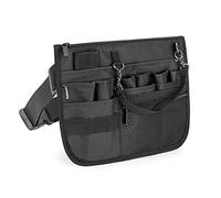 Damero Sac banane d'infirmière avec porte-ruban, sac de taille d'infirmière, pochette vétérinaire, organiseur de poche clinique utilitaire pour stéthoscopes, Noir