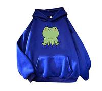 Dames à Capuche à Manches Longues Couture Grenouille Femmes Mignon Kawaii Hoodie à Manches CoréEnnes Hoodie Femme Idee Cadeau Cadeau Femme Pas Cher Vetement Femme