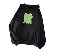 Dames à Capuche à Manches Longues Couture Grenouille Femmes Mignon Kawaii Hoodie à Manches CoréEnnes Hoodie Femme Idee Cadeau Cadeau Femme Pas Cher Vetement Femme
