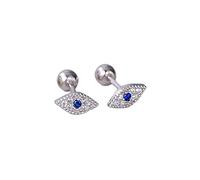 Dames à la mode diamant boucles d'oreilles, boucles d'oreilles en forme d'oeil, fête Fun bijoux pour dames, paire d'argent tenue, cadeaux pour les amis, copines et épouses