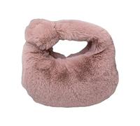 Dames En Peluche Fourre-tout Élégant Hiver Noeud À La Mode Poche Boulette Pochette Sous Les Bras Pour Femmes Et Filles Hiver Noeud
