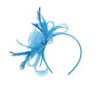 Dames Rétro Élégant Fleur Cheveux Fascinator Chapeau Plume Maille Filet Voile De Mariage Chapeaux Vintage Cheveux Accessoires Femmes Chapeaux avec Bandeau et Clip pour Cocktail Tea Party