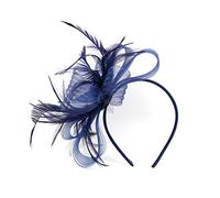 Dames Rétro Élégant Fleur Cheveux Fascinator Chapeau Plume Maille Filet Voile De Mariage Chapeaux Vintage Cheveux Accessoires Femmes Chapeaux avec Bandeau et Clip pour Cocktail Tea Party