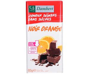 Damhert Chocolat noir/orange moins de sucre 85 g