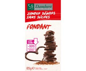 Damhert Fondant Tablette De Chocolat Noir Sans Sucres 85g
