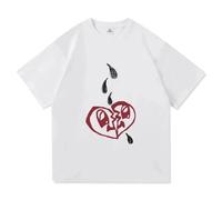 Damiano David Funny Little Fears T-Shirt Harajuku Coton Hommes Et Femmes Hip Hop Streetwear Été Décontracté Vêtements-White||s
