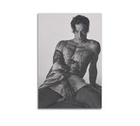 Damiano David Poster d'album photo sur toile - Décoration murale esthétique musicale et cinéma - Pour salon, chambre à coucher - 50 x 75 cm - Style sans cadre