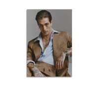 Damiano David Poster d'album photo sur toile - Décoration murale esthétique musicale et cinéma - Pour salon, chambre à coucher - 20 x 30 cm - Style sans cadre