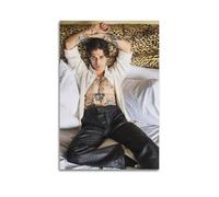 Damiano David Poster d'album photo sur toile - Décoration murale esthétique musicale et cinéma - Pour salon, chambre à coucher - 20 x 30 cm - Style sans cadre